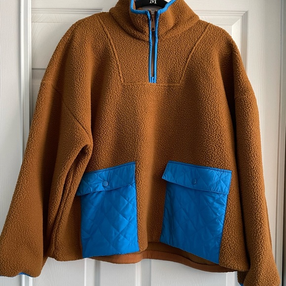 Madewell Jackets & Blazers - Madewell Quarter-zip Fleece Sweatshirt